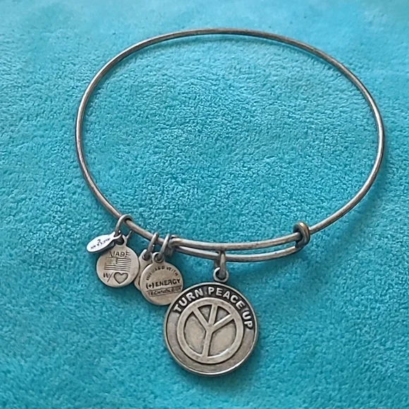 Alex and Ani Jewelry Alex Ani Original 22 Turn Peace Up Bangle